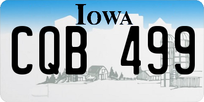 IA license plate CQB499