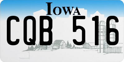IA license plate CQB516
