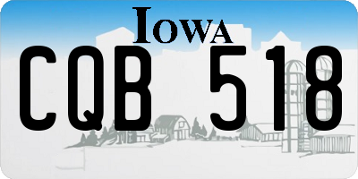 IA license plate CQB518