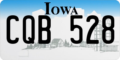 IA license plate CQB528