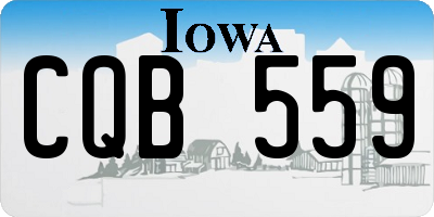 IA license plate CQB559