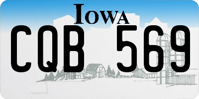 IA license plate CQB569