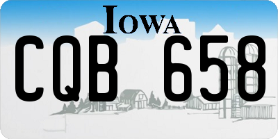 IA license plate CQB658