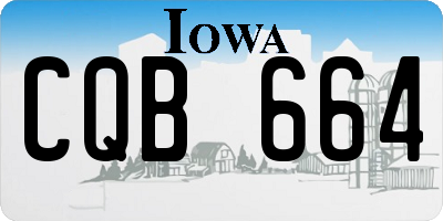 IA license plate CQB664