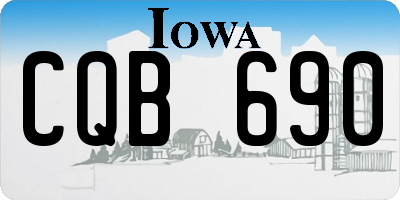 IA license plate CQB690