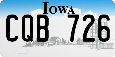 IA license plate CQB726