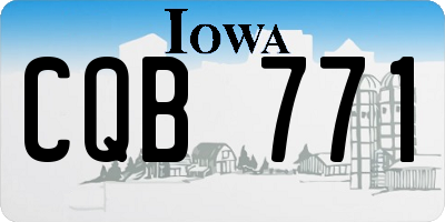 IA license plate CQB771