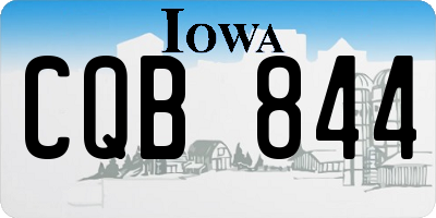 IA license plate CQB844