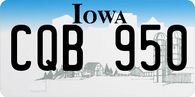 IA license plate CQB950