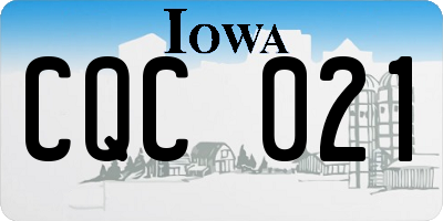 IA license plate CQC021