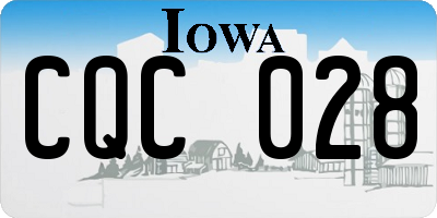 IA license plate CQC028