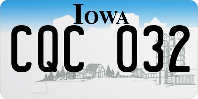 IA license plate CQC032
