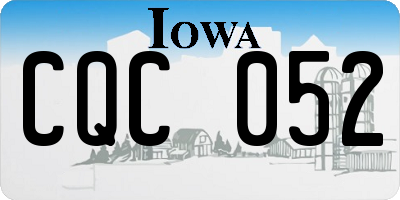 IA license plate CQC052