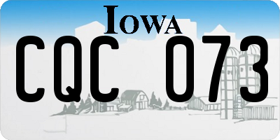IA license plate CQC073