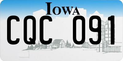 IA license plate CQC091