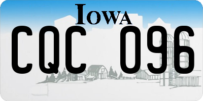 IA license plate CQC096