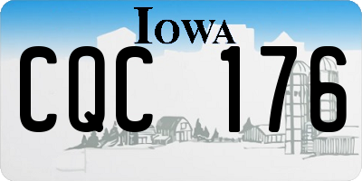 IA license plate CQC176