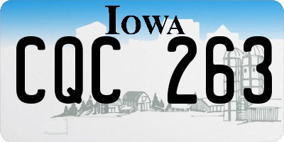 IA license plate CQC263