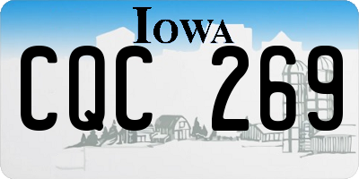 IA license plate CQC269