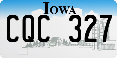 IA license plate CQC327
