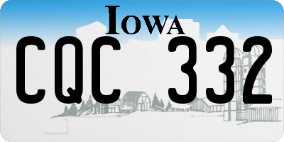 IA license plate CQC332