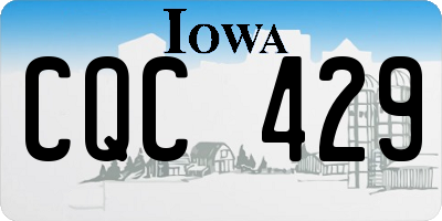 IA license plate CQC429