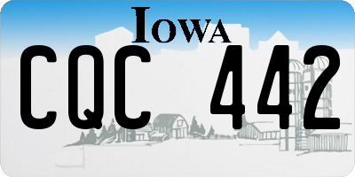 IA license plate CQC442