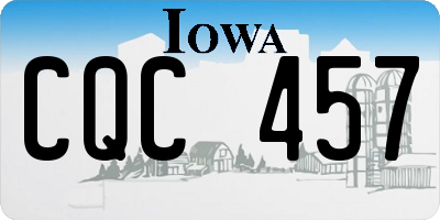 IA license plate CQC457