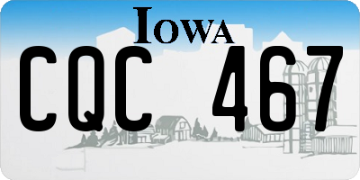 IA license plate CQC467