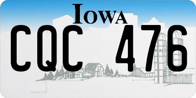 IA license plate CQC476