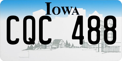 IA license plate CQC488