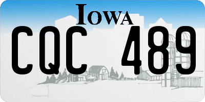 IA license plate CQC489