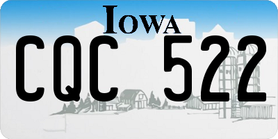 IA license plate CQC522