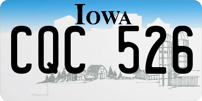 IA license plate CQC526
