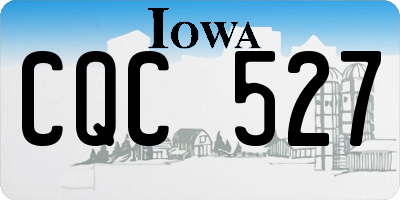 IA license plate CQC527
