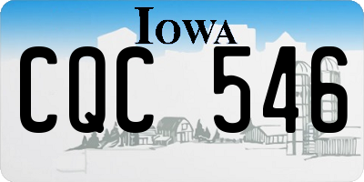 IA license plate CQC546