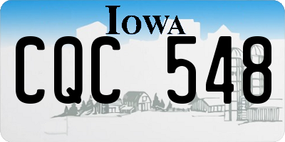 IA license plate CQC548