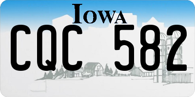IA license plate CQC582