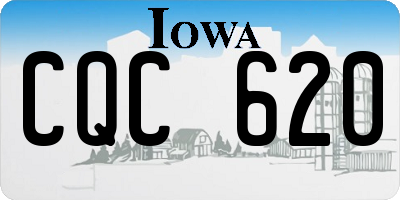 IA license plate CQC620