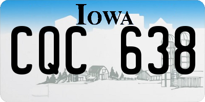 IA license plate CQC638