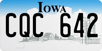 IA license plate CQC642