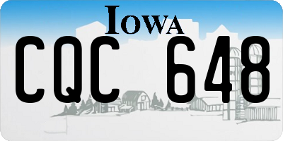 IA license plate CQC648