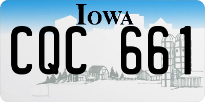 IA license plate CQC661