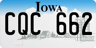 IA license plate CQC662