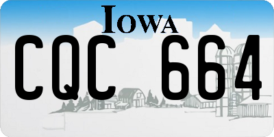 IA license plate CQC664