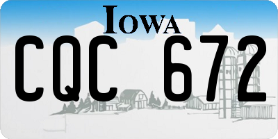 IA license plate CQC672