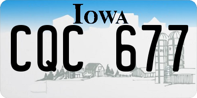 IA license plate CQC677