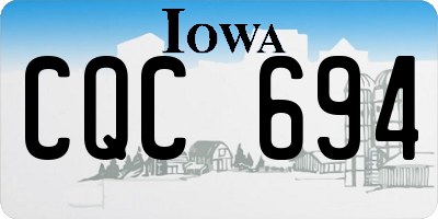 IA license plate CQC694