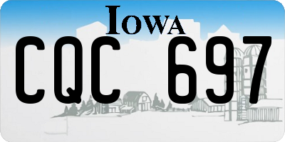IA license plate CQC697