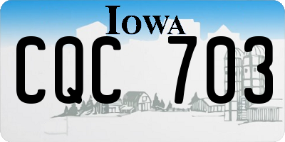 IA license plate CQC703